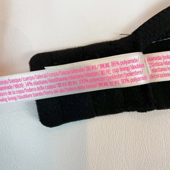 NWOT Victoria's Secret PINK Bra 34D Wear Everywhere Wireless Push Up Floral Logo - Picture 8 of 8